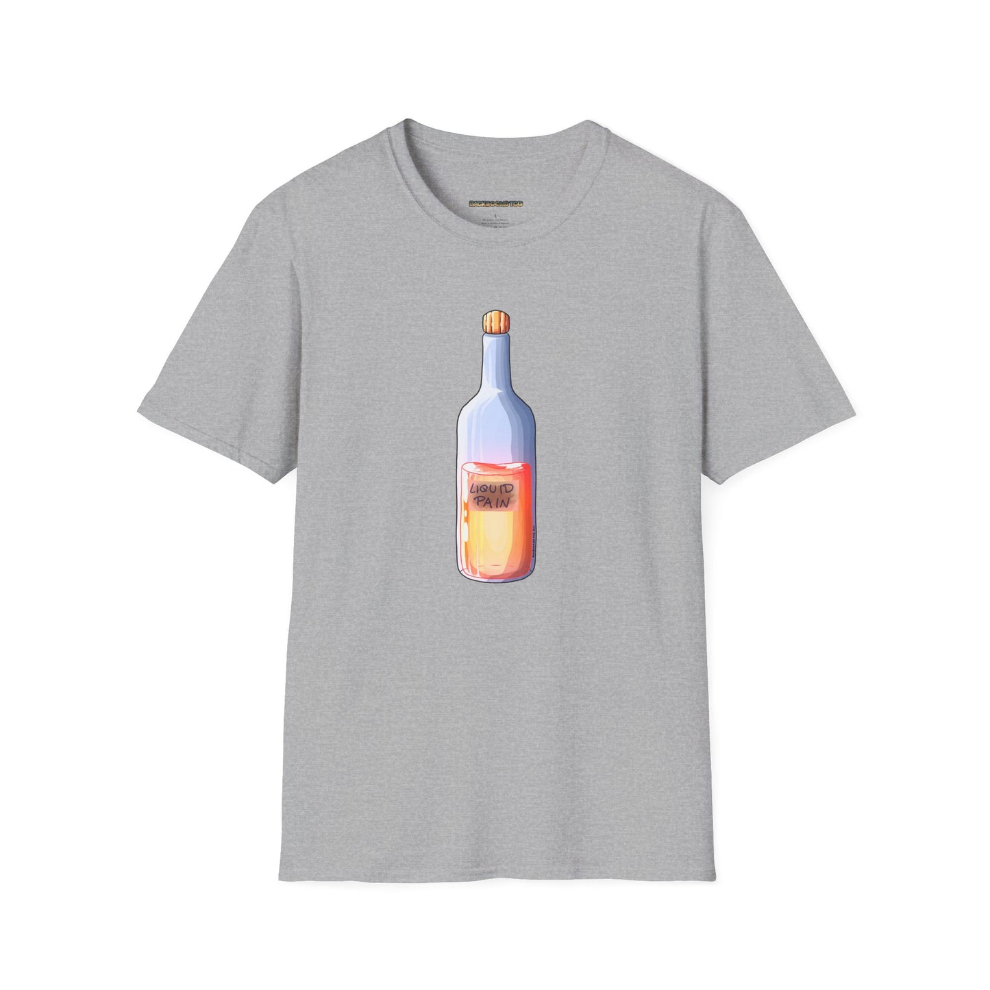 Liquid Pain Bottle Backrooms TCG™ Soft-Style T-Shirt