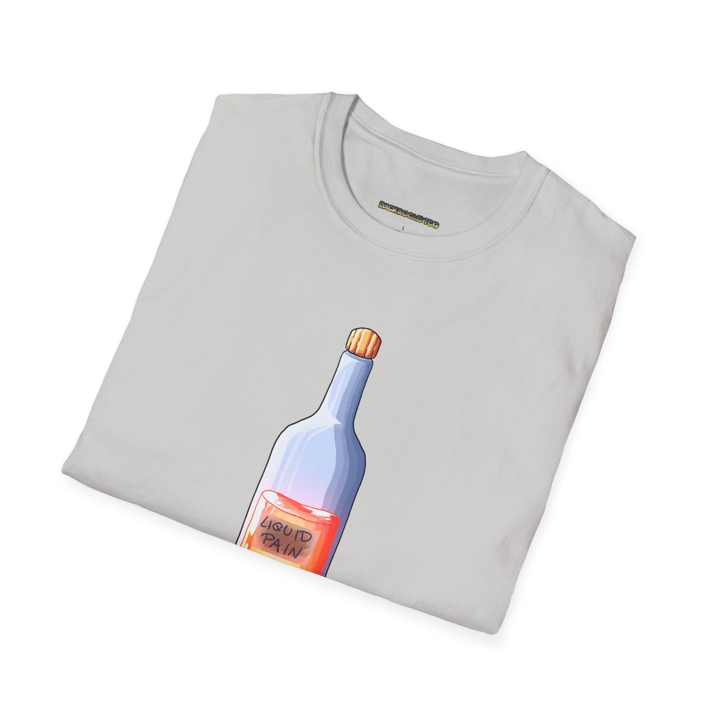 Liquid Pain Bottle Backrooms TCG™ Soft-Style T-Shirt