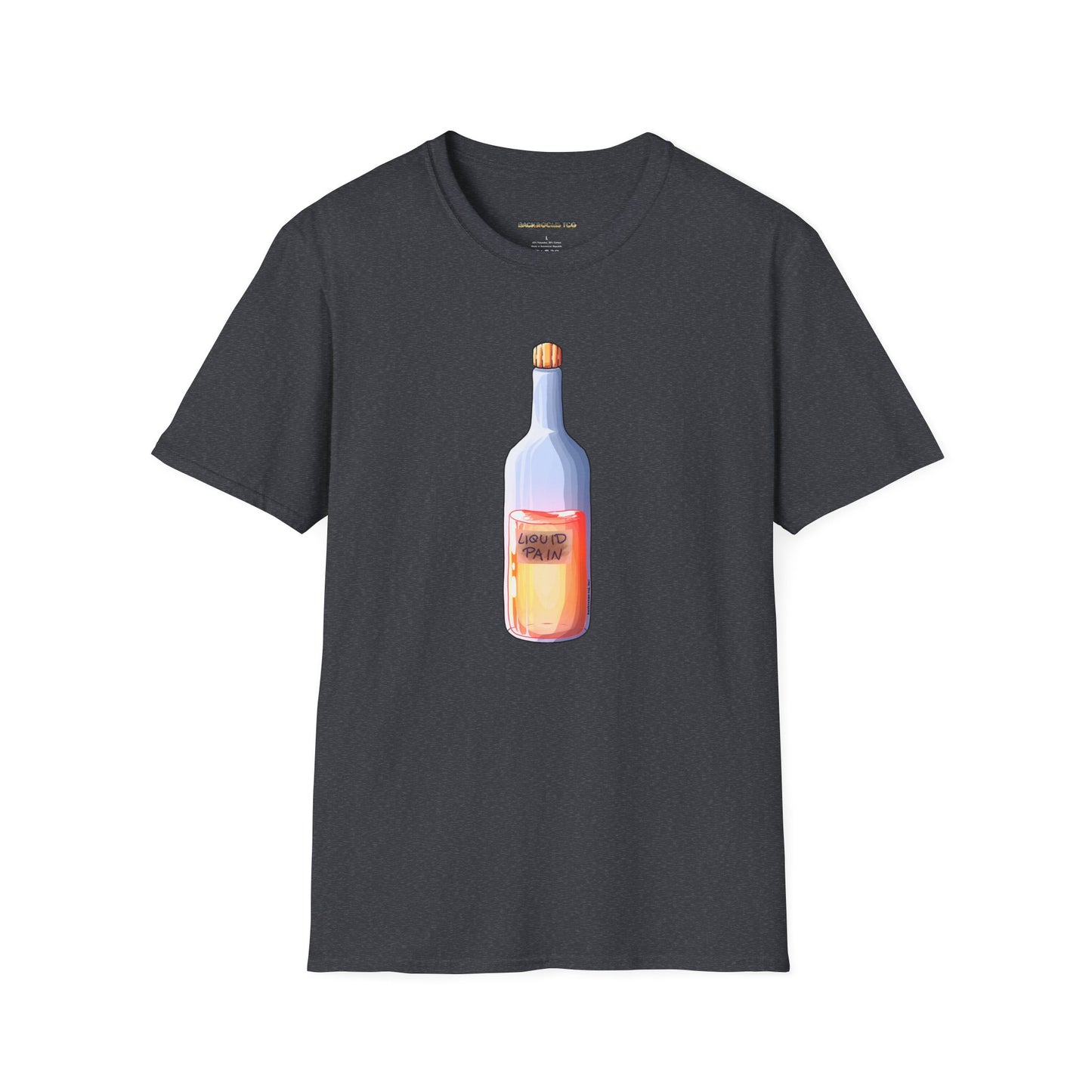 Liquid Pain Bottle Backrooms TCG™ Soft-Style T-Shirt