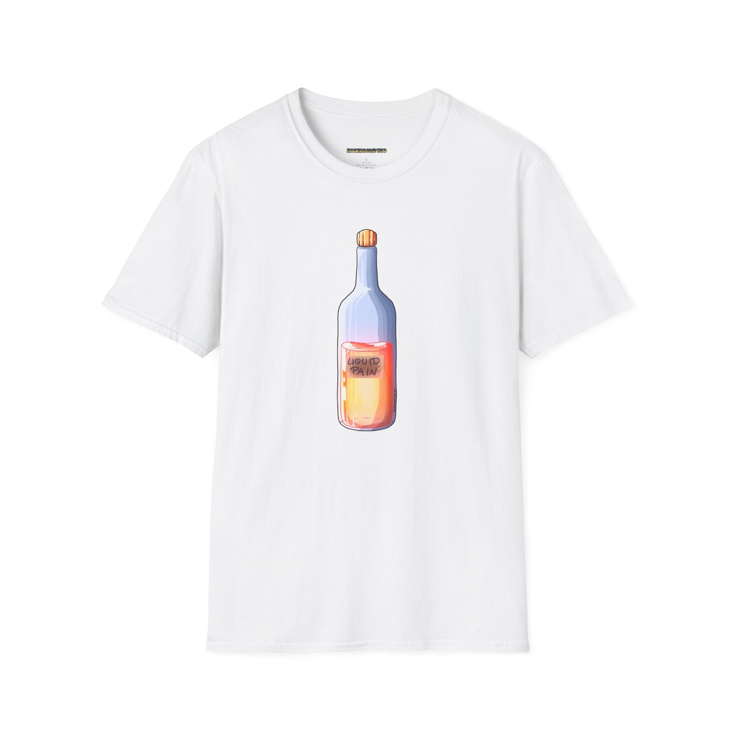 Liquid Pain Bottle Backrooms TCG™ Soft-Style T-Shirt