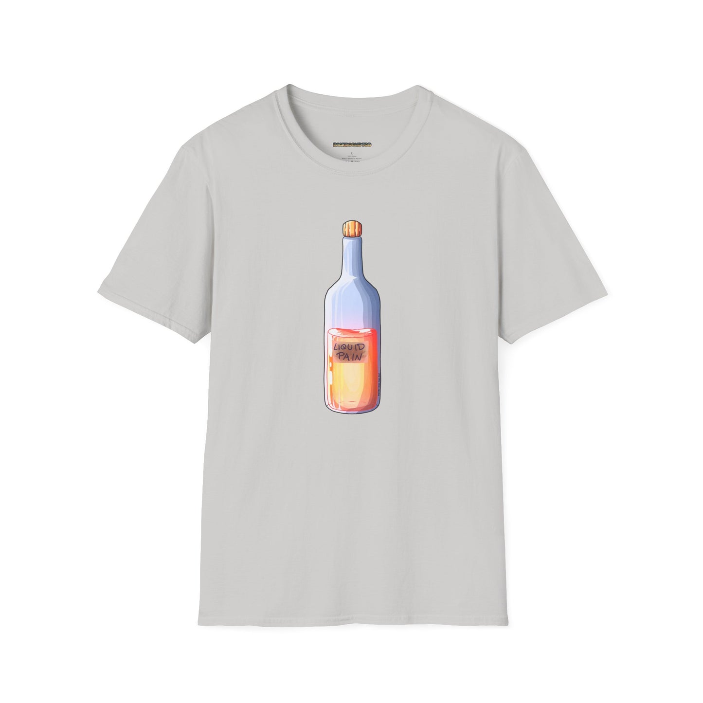 Liquid Pain Bottle Backrooms TCG™ Soft-Style T-Shirt