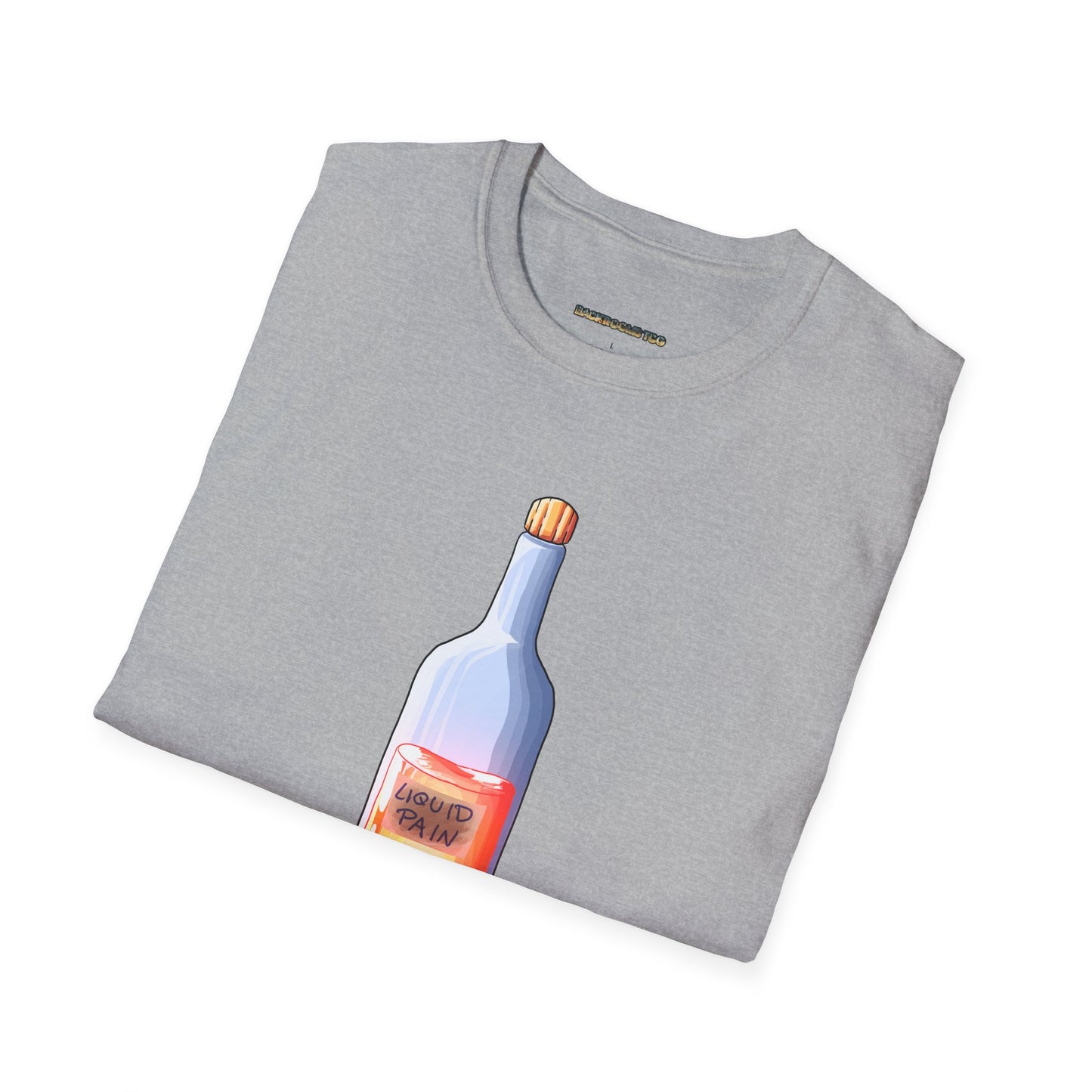 Liquid Pain Bottle Backrooms TCG™ Soft-Style T-Shirt