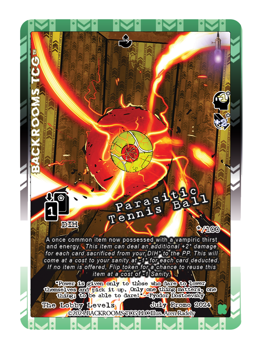 Backrooms TCG™: Limited Edition Monthly Holo Promo Cards